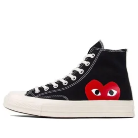 Converse x COMME des GARCONS PLAY Chuck 70 Hi “Black Red”